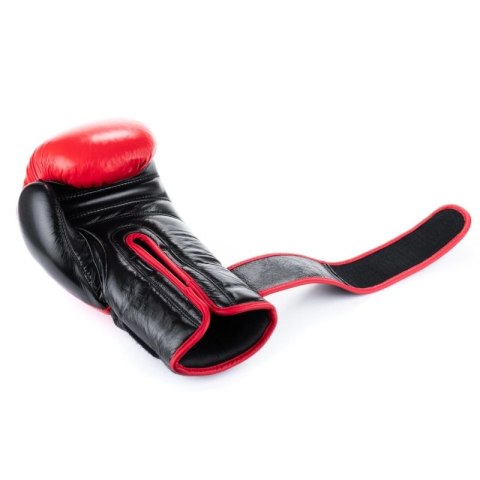 Rękawice bokserskie ze skóry naturalnej Warrior RED