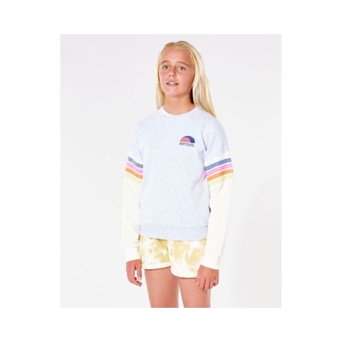 Bluza RIP CURL Surf Revival Crew - Girl - jasny szary Rip Curl