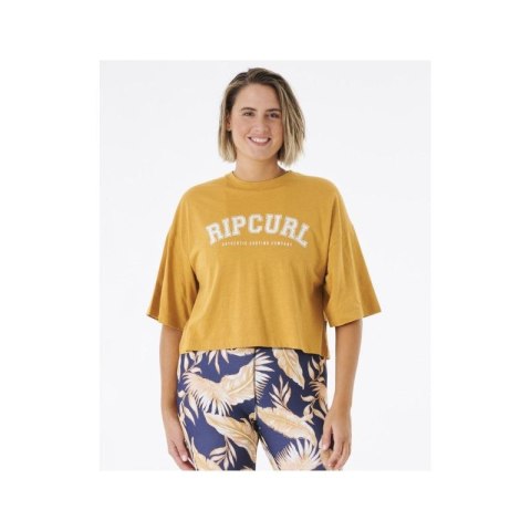 T-Shirt RIP CURL Seacell Crop Heritage Tee żółty Rip Curl