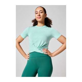 Koszulka CASALL Delight Short Wrap Tee miętowy Casall