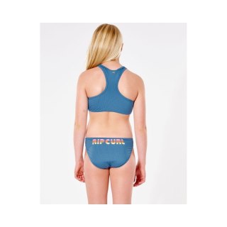 Bikini RIP CURL Surf Revival Crop Set - Girl - niebieski Rip Curl