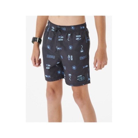 Boardshorty RIP CURL Tube Heads Sun Volley Mesh -Bo czarny Rip Curl
