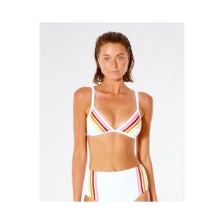 GORA-BIKINI RIP CURL Wave Shapers Stripe Banded Tri - biały Rip Curl