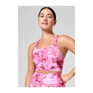 Top do ćwiczeń CASALL Blossom Square Neck Sports Top różowy Casall