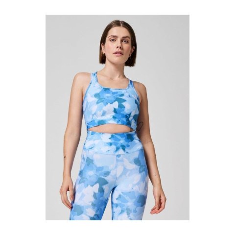 Top do ćwiczeń CASALL Blossom Square Neck Sports Top niebieski Casall