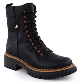 Botki damskie workery czarne Rieker 72653-00 Rieker