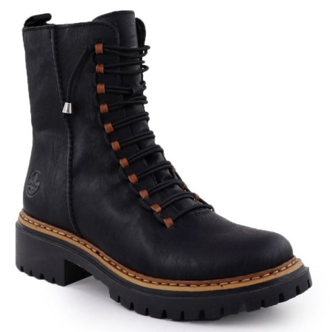 Botki damskie workery czarne Rieker 72653-00 Rieker