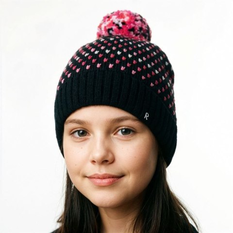 Czapka zimowa dziecięca Reima Beanie Pampula - wełniana i ciepła (5300234B-9991)