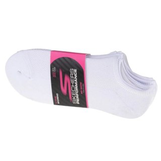 Skechers 3pk Womens Super Stretch Socks S101720-WHT Białe 36-40 Skechers