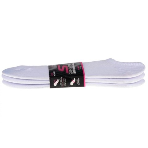 Skechers 3pk Womens Super Stretch Socks S101720-WHT Białe 36-40 Skechers