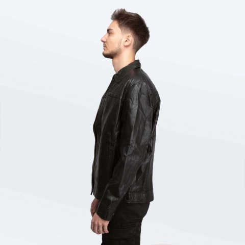 Cameleon Men's Leather Jacket Richard Black