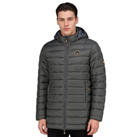Kurtka męska Geographical Norway AMIGOMAP LONG HOOD DB DGREY MEN 233 DARK GREY (WZ5086H/GN-GRIS FONCÉ)