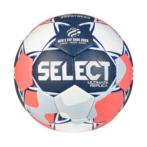 Piłka ręczna Select Ultimate Euro Man 0 v26 Replica biało-granatowo-pomarańczowa 13593 Select