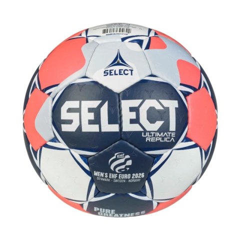 Piłka ręczna Select Ultimate Euro Man 0 v26 Replica biało-granatowo-pomarańczowa 13593 Select