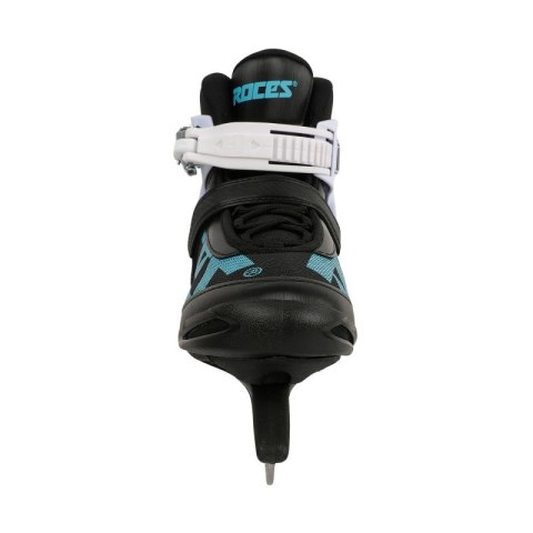 Łyżwy damskie Roces ICY 5 czarno-biało-błękitne 450737 001 Roces