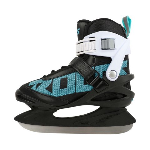Łyżwy damskie Roces ICY 5 czarno-biało-błękitne 450737 001 Roces