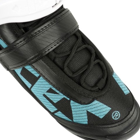 Łyżwy damskie Roces ICY 5 czarno-biało-błękitne 450737 001 Roces
