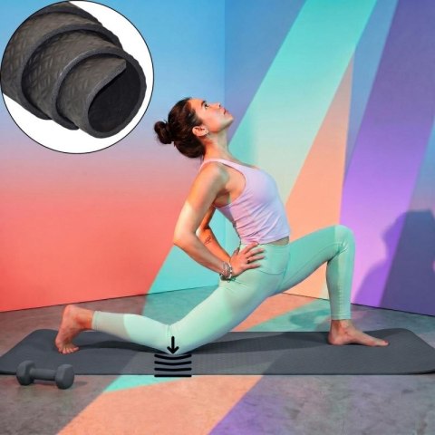MATA FITNESS NBR ANTYPOŚLIZGOWA XQMAX CZARNA XQMAX