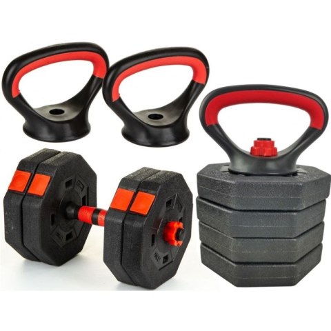 HANTLA KOMPOZYTOWA KETTLEBELL PRZYRZĄD DO POMPEK 3W1 10KG EB FIT EB FIT