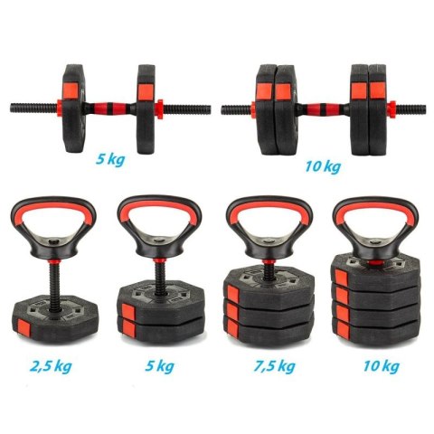 HANTLA KOMPOZYTOWA KETTLEBELL PRZYRZĄD DO POMPEK 3W1 10KG EB FIT EB FIT