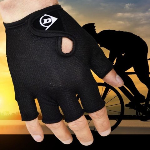 RĘKAWICZKI ROWEROWE DUNLOP SENIOR R.XL - CZARNY Dunlop