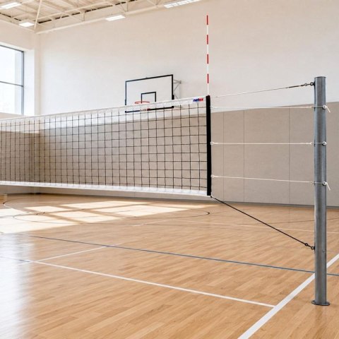 SIATKA DO SIATKÓWKI PROFESJONALNA Z ANTENKAMI CZARNA IV mlw NETEX Netex