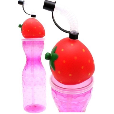 BIDON BUTELKA SPORTOWA ZE SŁOMKĄ 500ML RÓŻOWY EXCELLENT HOUSEWARE Excellent houseware