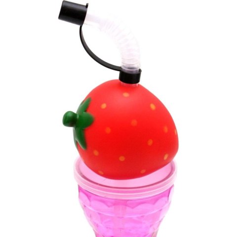 BIDON BUTELKA SPORTOWA ZE SŁOMKĄ 500ML RÓŻOWY EXCELLENT HOUSEWARE Excellent houseware