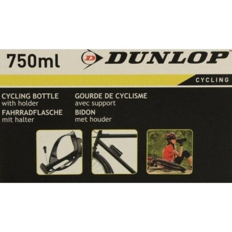 BIDON ROWEROWY DUNLOP 750ML Z KOSZYKIEM CZARNY Dunlop