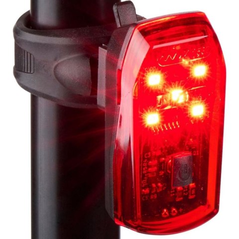 LAMPKA ROWEROWA NA TYŁ 5 LED FUNKCJA STOP CERTYFIKAT DUNLOP Dunlop