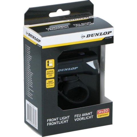 LAMPKA ROWEROWA PRZEDNIA 2 TRYBY CERTYFIKAT DUNLOP Dunlop