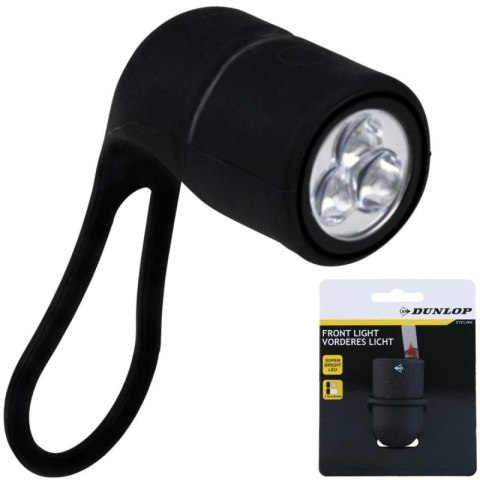 LAMPKA ROWEROWA PRZEDNIA SILIKONOWA DUNLOP Dunlop