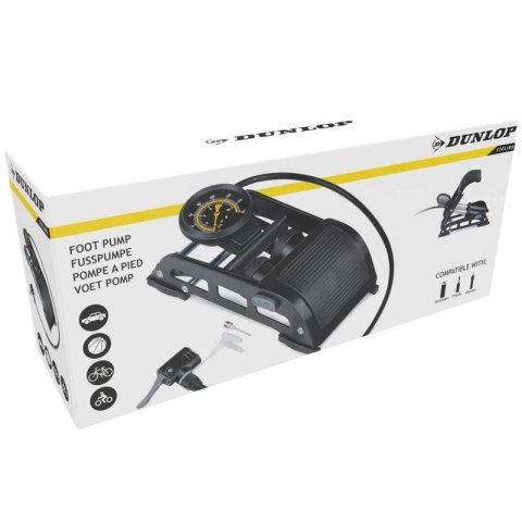 POMPKA NOŻNA 2 TŁOKOWA Z MANOMETREM ROWER SAMOCHÓD PIŁKA DUNLOP Dunlop