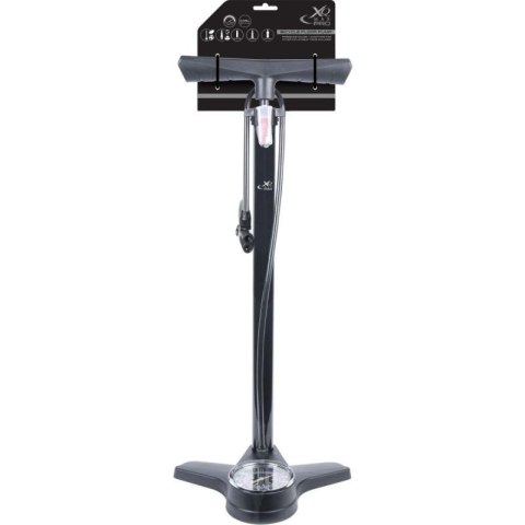 POMPKA WARSZTATOWO ROWEROWA 180PSI (12BAR) Z MANOMETREM XQMAX PRO XQMAX
