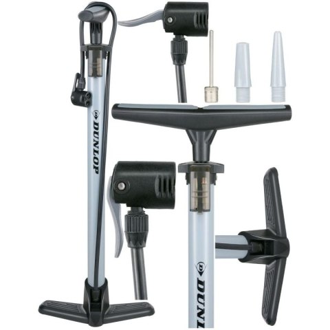 POMPKA WARSZTATOWO ROWEROWA DUNLOP 140 PSI (9.6BAR) SZARY Dunlop