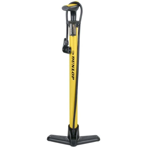 POMPKA WARSZTATOWO ROWEROWA DUNLOP 174 PSI (12bar) ŻÓŁTA Dunlop