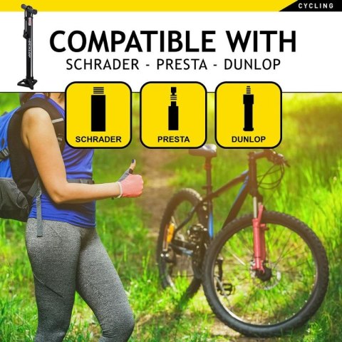 POMPKA WARSZTATOWO ROWEROWA DUNLOP 174psi (12bar) Dunlop