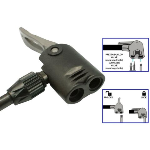 POMPKA WARSZTATOWO ROWEROWA XQMAX PRO 160Psi (11Bar) Z MANOMETREM MAŁA PODSTAWA XQMAX