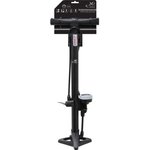 POMPKA WARSZTATOWO ROWEROWA XQMAX PRO 160Psi (11Bar) Z MANOMETREM MAŁA PODSTAWA XQMAX