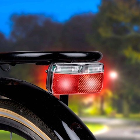 TYLNE ŚWIATŁO ROWEROWE 3 LED SMD DUNLOP ZASILANIE DYNAMO Dunlop