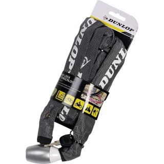 ZAPIĘCIE ROWEROWE DUNLOP ŁAŃCUCH NA ZAMEK DŁ.120CM - SZARY Dunlop