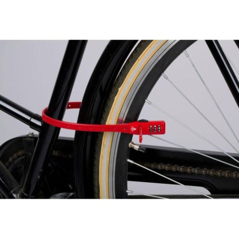 ZAPIĘCIE ROWEROWE PASEK NA SZYFR CZERWONY DUNLOP Dunlop