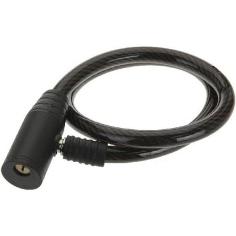 ZAPIĘCIE ROWEROWE XQMAX SPIRALNE NA KLUCZ 0,8x65CM CZARNE XQMAX