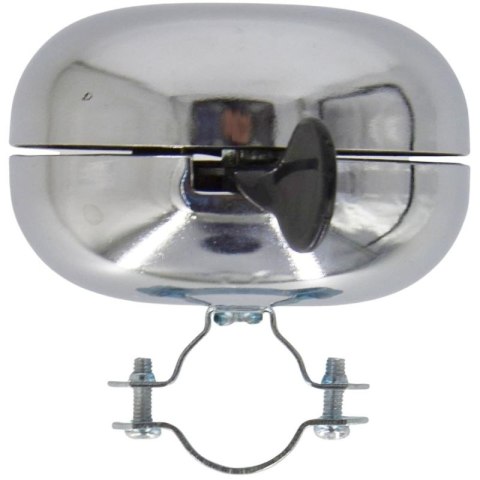 DZWONEK ROWEROWY RETRO 80x50MM SILVER XQMAX