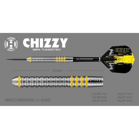 Rzutki Harrows Chizzy 80% Steeltip HS-TNK-000013896 Harrows