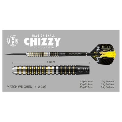 Rzutki Harrows Chizzy 90% Steeltip HS-TNK-000013897 Harrows