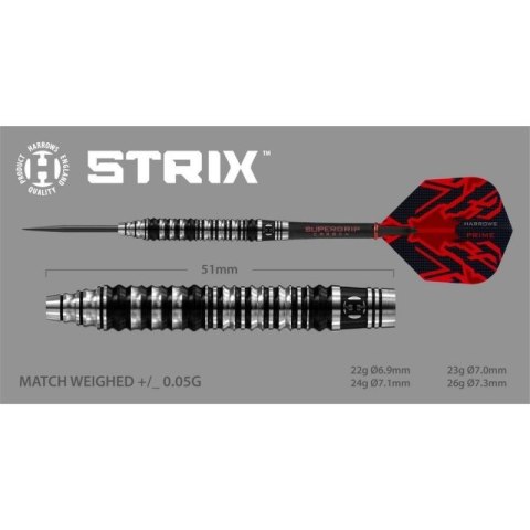 Rzutki Harrows Strix 90% Steeltip HS-TNK-000013893 Harrows