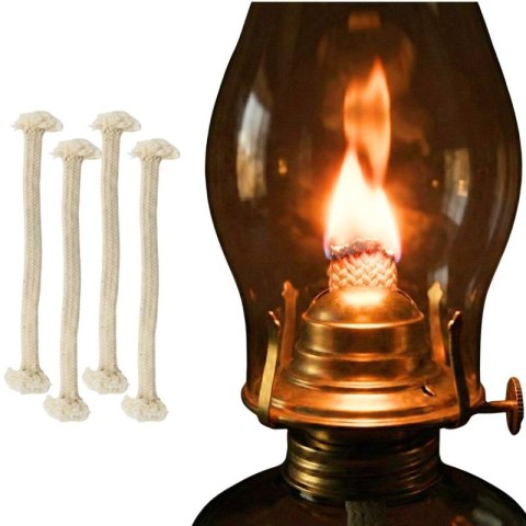 KNOT PŁASKI DO LAMPY NAFTOWEJ I POCHODNI 24x1,2x0,6 CM - ZESTAW 4SZT