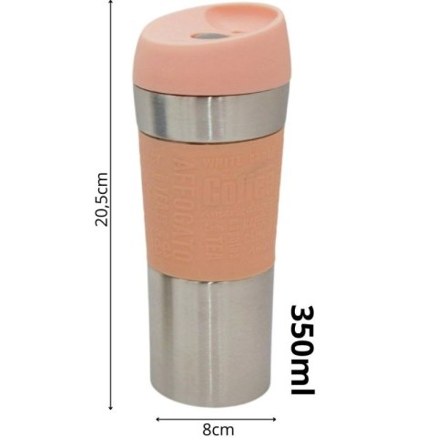 KUBEK TERMICZNY TURYSTYCZNY EXCELLENT HOUSEWARE 350ML RÓŻOWY Excellent houseware
