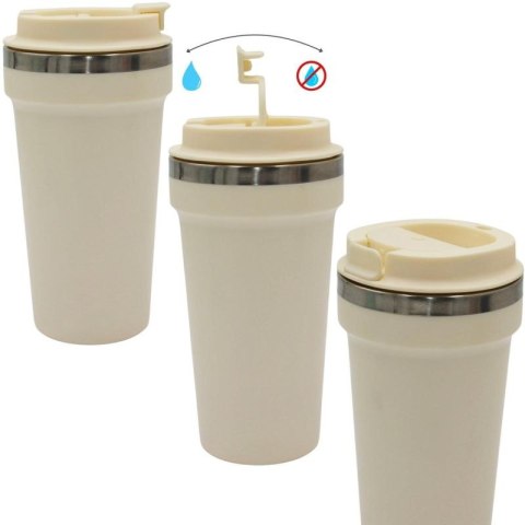 KUBEK TERMICZNY TURYSTYCZNY EXCELLENT HOUSEWARE 500ML - ECRU Excellent houseware